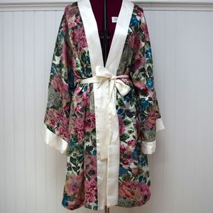 Victoria's Secret Gold Label Sheer Floral Robe